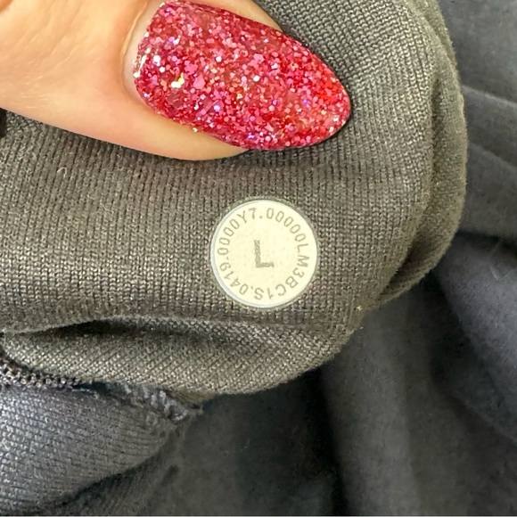 Lululemon City Sweat Pullover Hoodie Tech Fleece Athletic Sweatshirt Navy Large - Picture 12 of 13